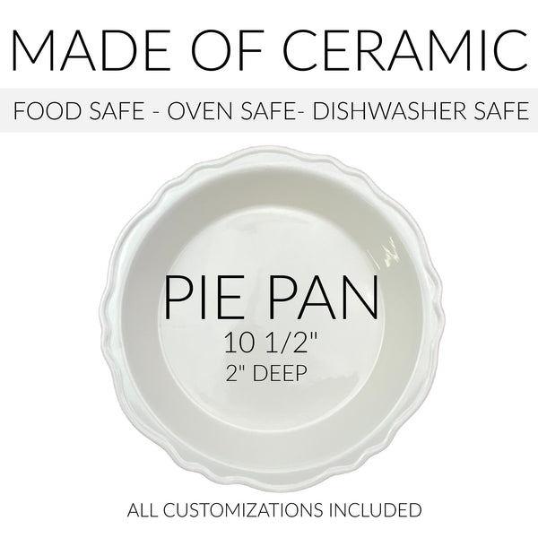 PIE PAN WITH SCALLOPED EDGE